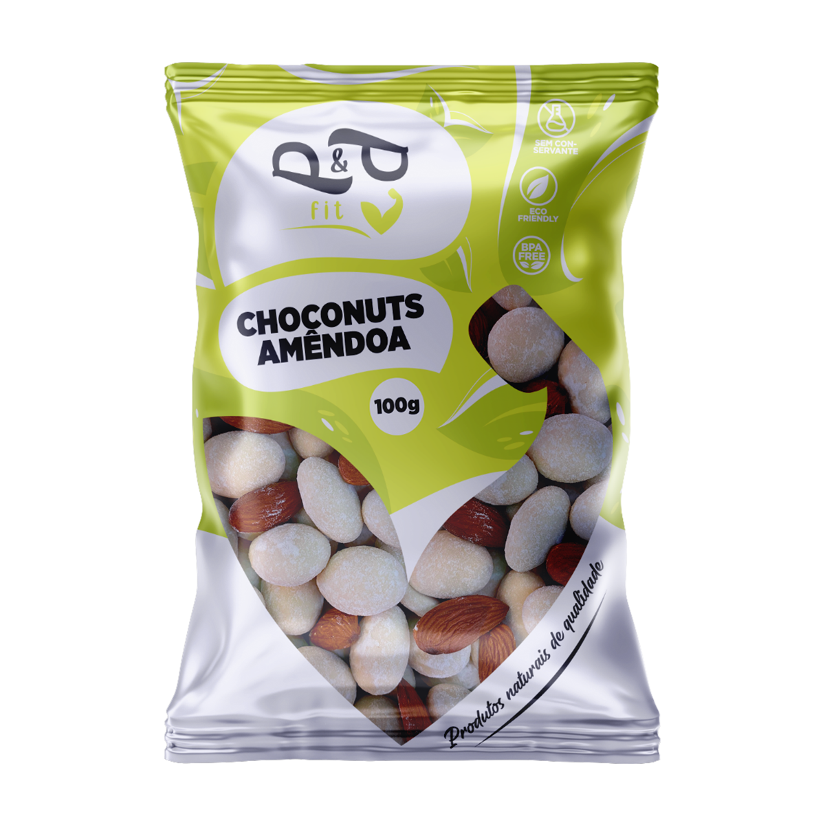 Choconuts P&P Amêndoa Chocolate Branco Drageado